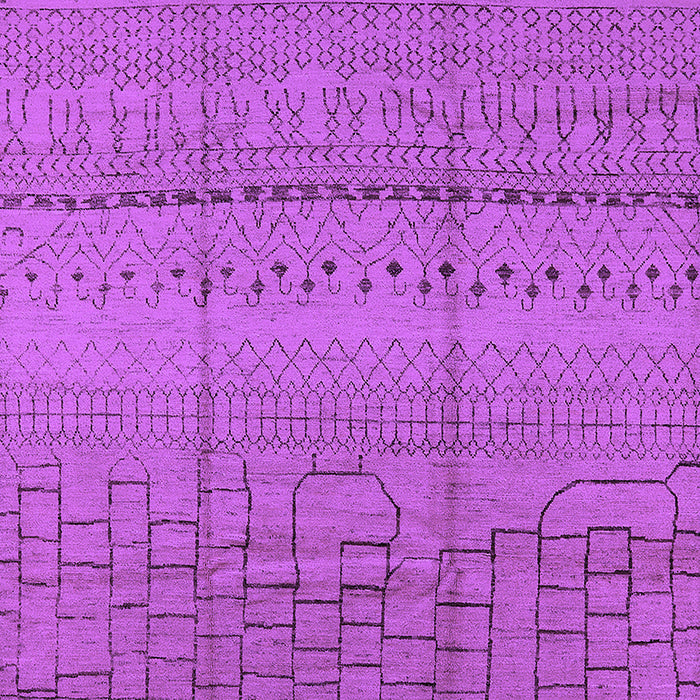 Solid Purple Modern Rug, urb1233pur