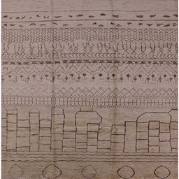 Square Machine Washable Industrial Modern Rosy Pink Rug, wshurb1233