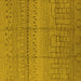 Square Solid Yellow Modern Rug, urb1233yw