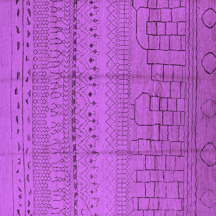 Square Machine Washable Solid Purple Modern Area Rugs, wshurb1233pur