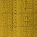 Square Machine Washable Solid Yellow Modern Rug, wshurb1233yw