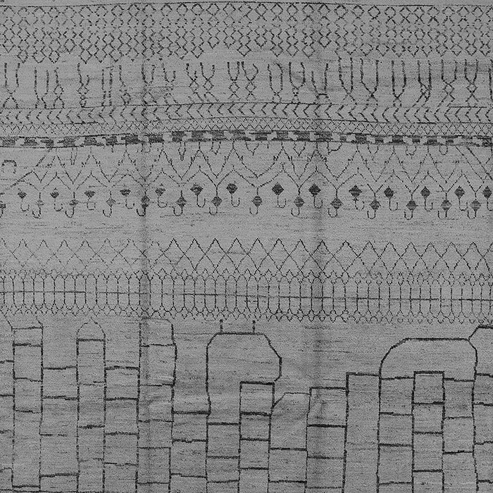 Solid Gray Modern Rug, urb1233gry