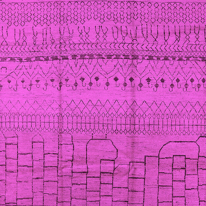 Machine Washable Solid Pink Modern Rug, wshurb1233pnk