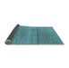 Sideview of Solid Light Blue Modern Rug, urb1233lblu