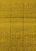 Machine Washable Solid Yellow Modern Rug, wshurb1233yw