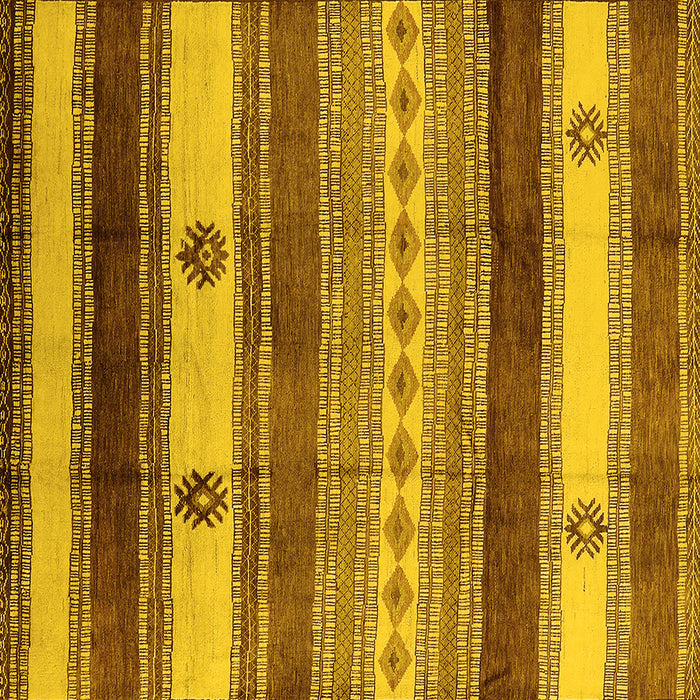 Square Southwestern Yellow Country Rug, urb1234yw