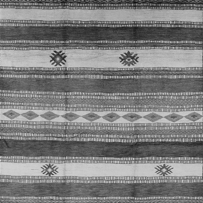 Square Machine Washable Southwestern Gray Country Rug, wshurb1234gry