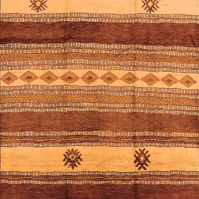 Machine Washable Southwestern Orange Country Area Rugs, wshurb1234org
