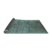 Sideview of Solid Light Blue Modern Rug, urb1235lblu