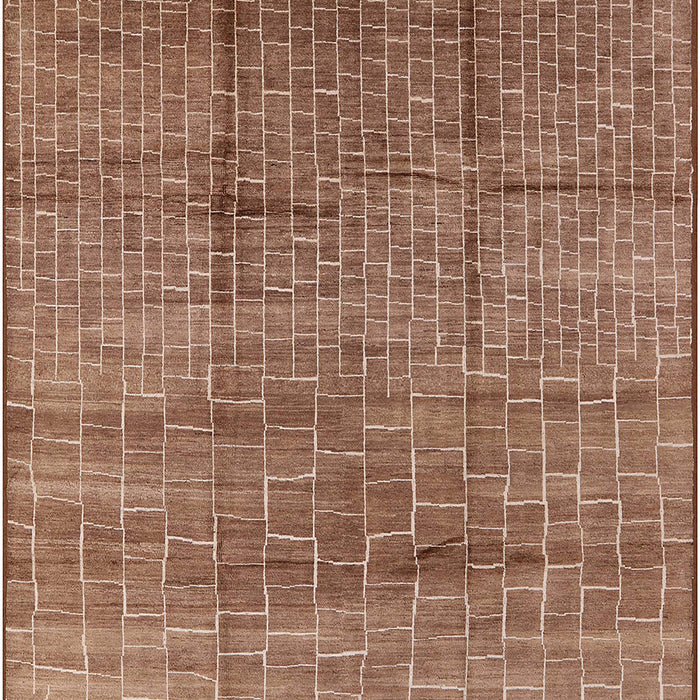 Machine Washable Industrial Modern Light Copper Gold Rug, wshurb1235