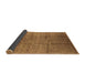 Sideview of Solid Brown Modern Rug, urb1235brn