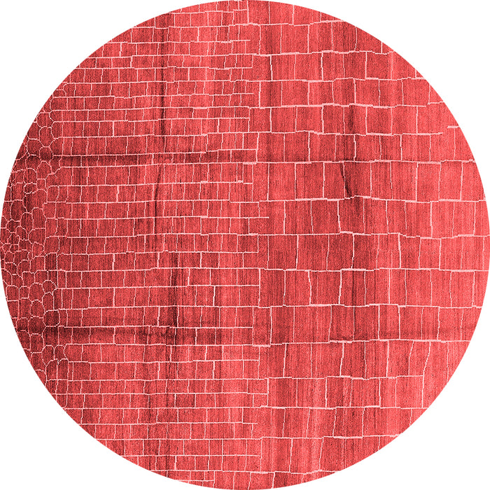 Machine Washable Solid Red Modern Rug, wshurb1235red