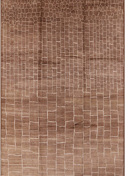 Mid-Century Modern Light Copper Gold Solid Rug, urb1235