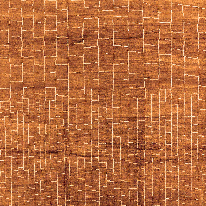 Solid Orange Modern Rug, urb1235org