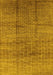 Solid Yellow Modern Rug, urb1235yw