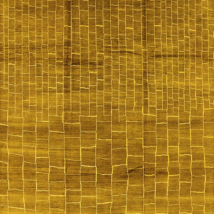 Solid Yellow Modern Rug, urb1235yw