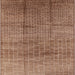 Square Mid-Century Modern Light Copper Gold Solid Rug, urb1235