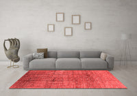 Machine Washable Solid Red Modern Rug, wshurb1235red