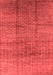 Solid Red Modern Area Rugs