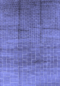 Solid Blue Modern Rug, urb1235blu