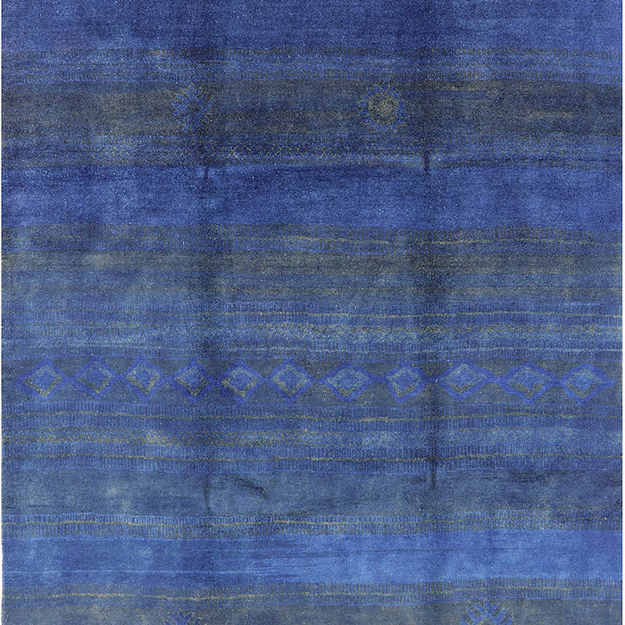 Mid-Century Modern Blue Persian Rug, urb1236