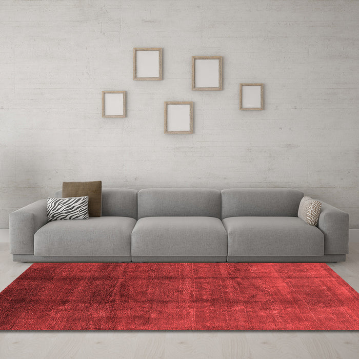 Bohemian Red Washable Rugs