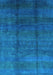 Machine Washable Persian Light Blue Bohemian Rug, wshurb1236lblu