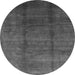 Round Persian Gray Bohemian Rug, urb1236gry