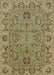 Mid-Century Modern Oak Brown Oriental Rug, urb1237
