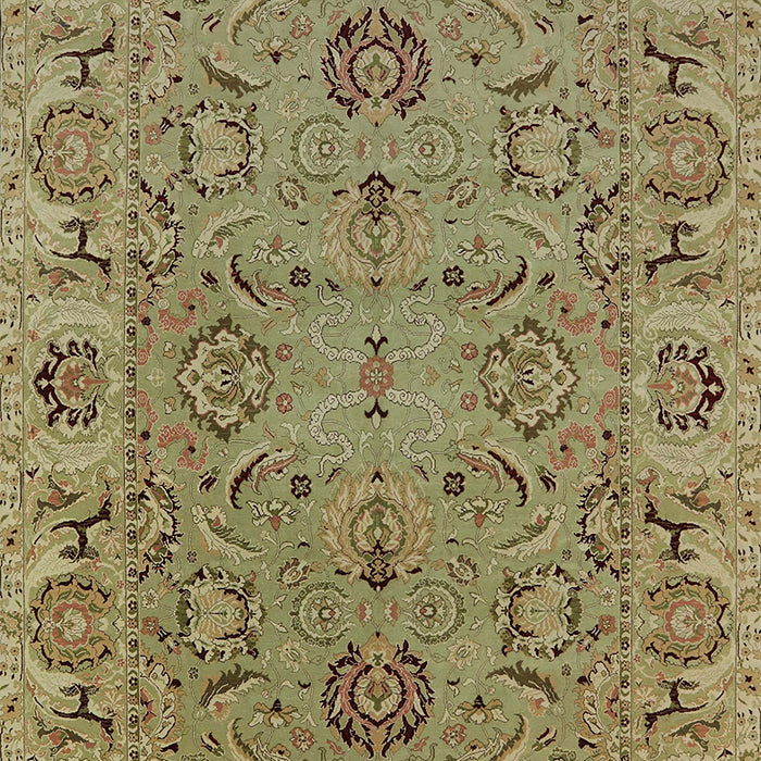 Mid-Century Modern Oak Brown Oriental Rug, urb1237