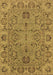 Machine Washable Oriental Brown Traditional Rug, wshurb1237brn