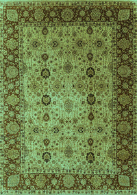 Oriental Turquoise Traditional Rug, urb1238turq