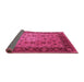 Sideview of Oriental Pink Traditional Rug, urb1238pnk