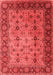 Oriental Red Traditional Area Rugs