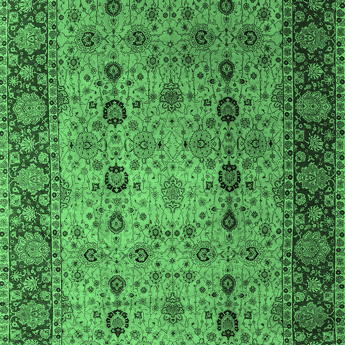 Oriental Emerald Green Traditional Rug, urb1238emgrn