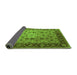Sideview of Oriental Green Traditional Rug, urb1238grn