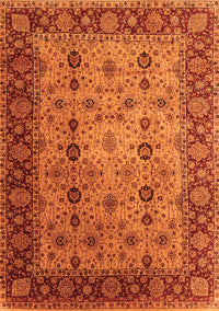 Oriental Orange Traditional Rug, urb1238org