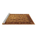 Sideview of Machine Washable Oriental Brown Traditional Rug, wshurb1238brn