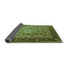 Sideview of Oriental Turquoise Traditional Rug, urb1238turq