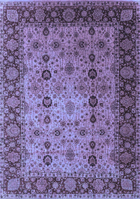 Oriental Blue Traditional Rug, urb1238blu