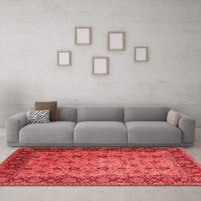 Traditional Red Washable Rugs