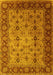 Oriental Yellow Traditional Rug, urb1238yw