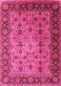 Oriental Pink Traditional Rug, urb1238pnk