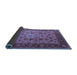 Sideview of Oriental Blue Traditional Rug, urb1238blu