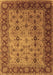 Machine Washable Oriental Brown Traditional Rug, wshurb1238brn