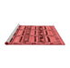 Industrial Red Washable Rugs