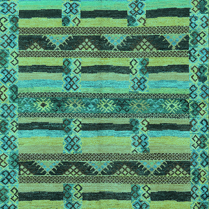 Oriental Turquoise Industrial Rug, urb1239turq