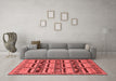 Industrial Red Washable Rugs