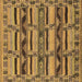 Square Oriental Brown Industrial Rug, urb1239brn