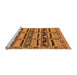 Sideview of Machine Washable Oriental Orange Industrial Area Rugs, wshurb1239org